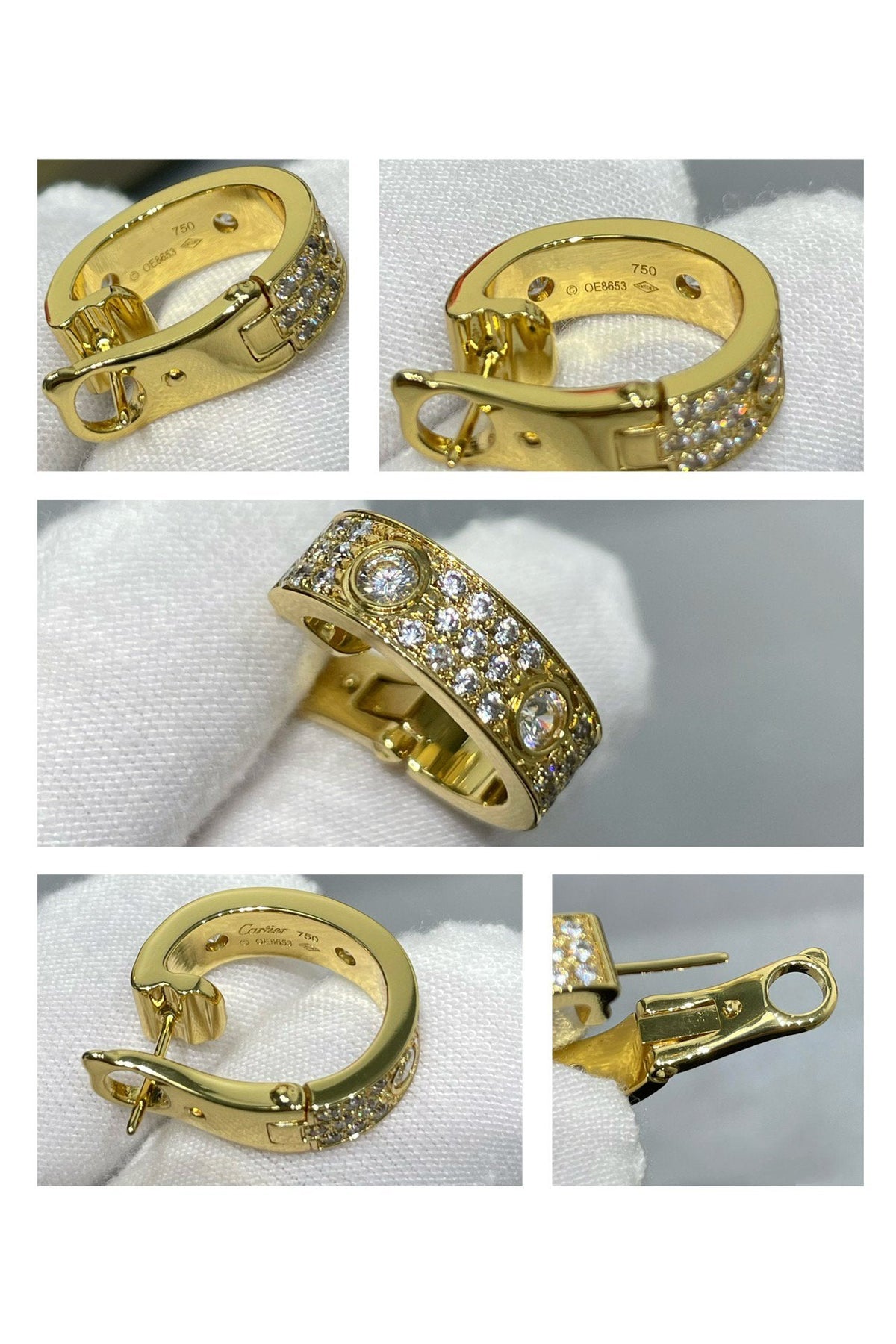 [Super CiCi ]5,5 MM DIAMANT-PAVÉ-OHRRINGE