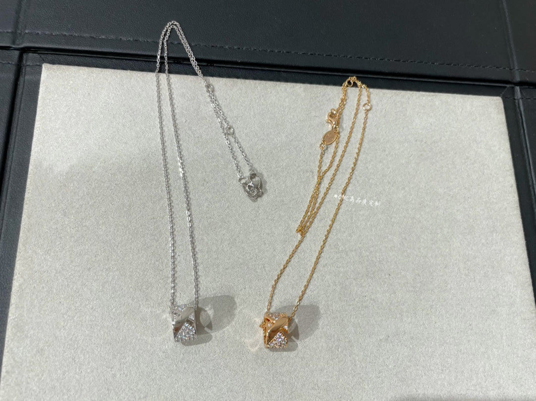 [Super CiCi ]LIENS EVIDENCE DIAMANT-PAVÉ-HALSKETTE