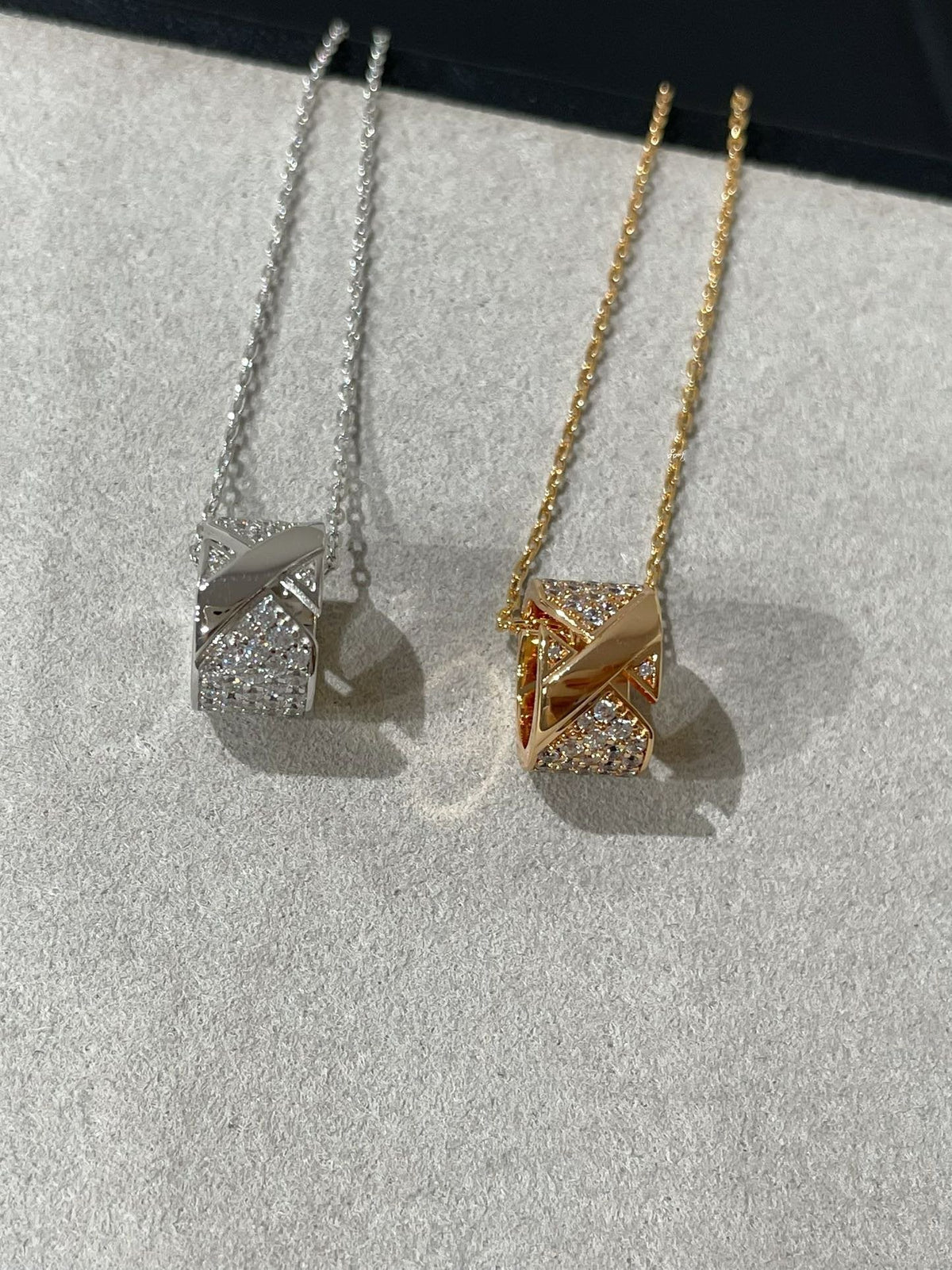 [Super CiCi ]LIENS EVIDENCE DIAMANT-PAVÉ-HALSKETTE