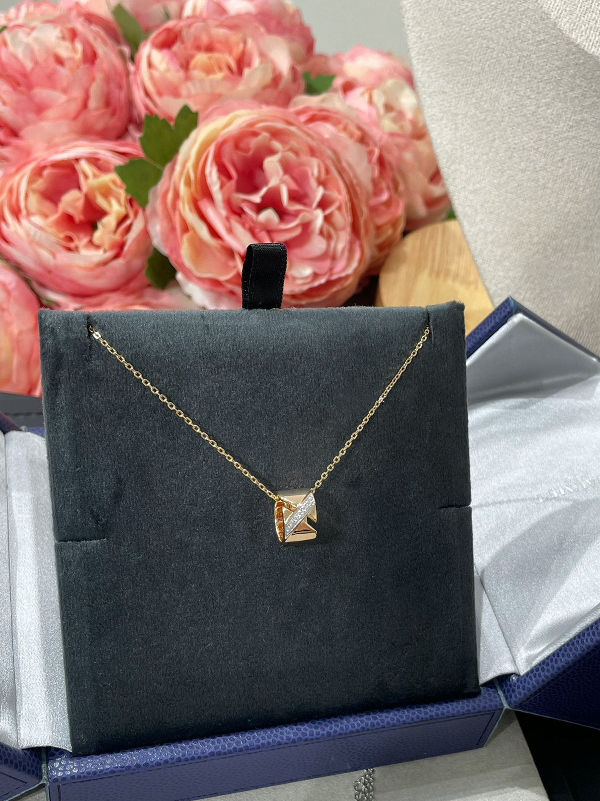[Super CiCi ]LIENS EVIDENCE DIAMANT-HALSKETTE