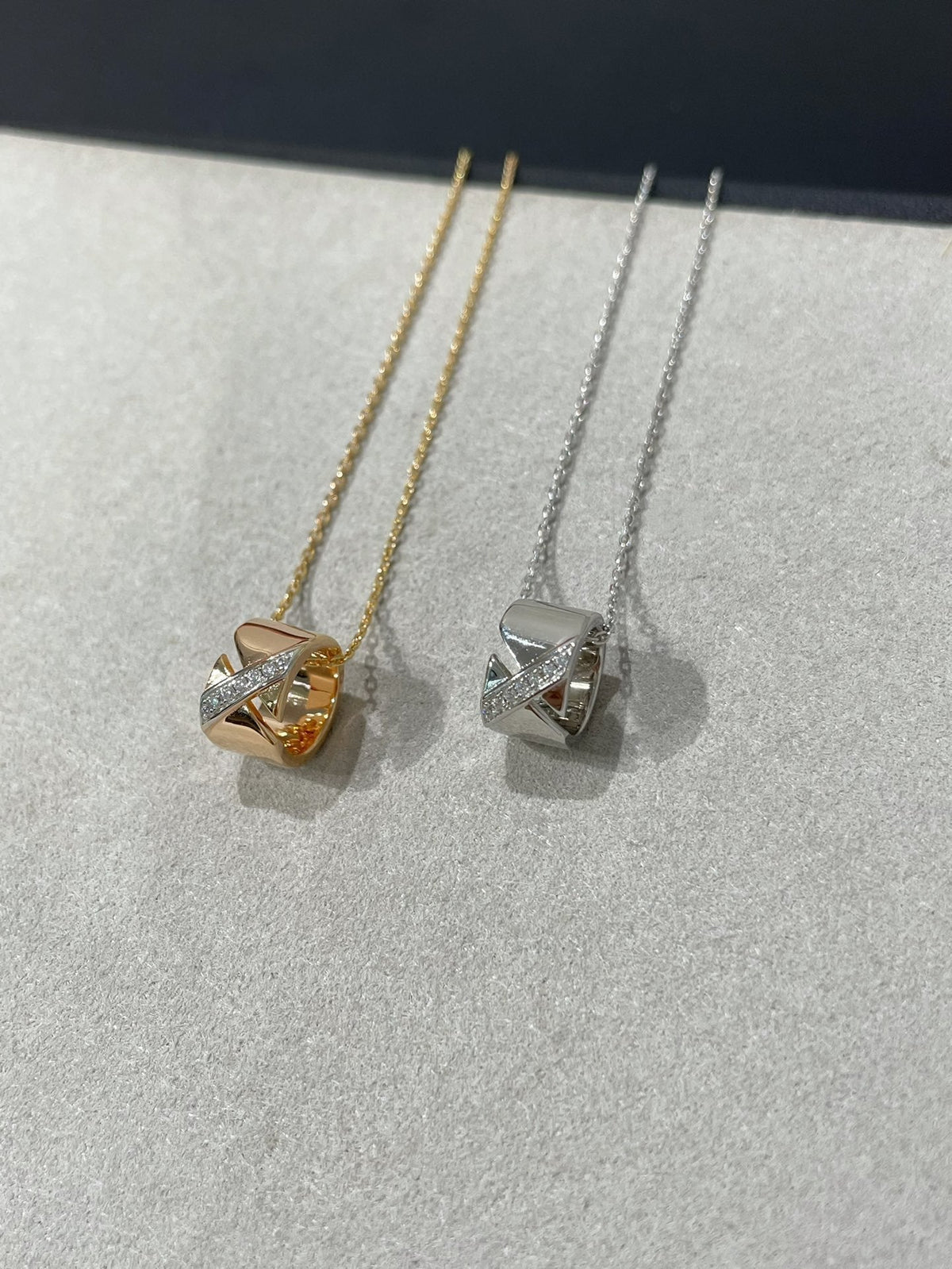 [Super CiCi ]LIENS EVIDENCE DIAMANT-HALSKETTE