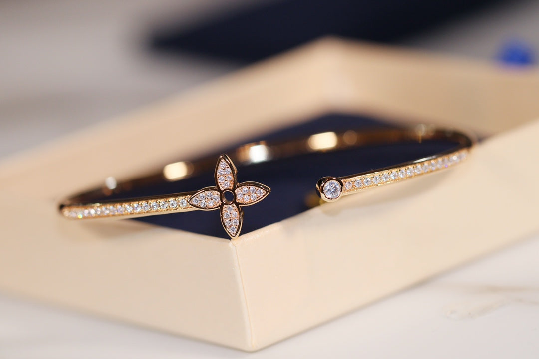 [Super CiCi ]IDYLLE GOLD-ARMBAND OFFEN MIT DIAMANT-PAVÉ
