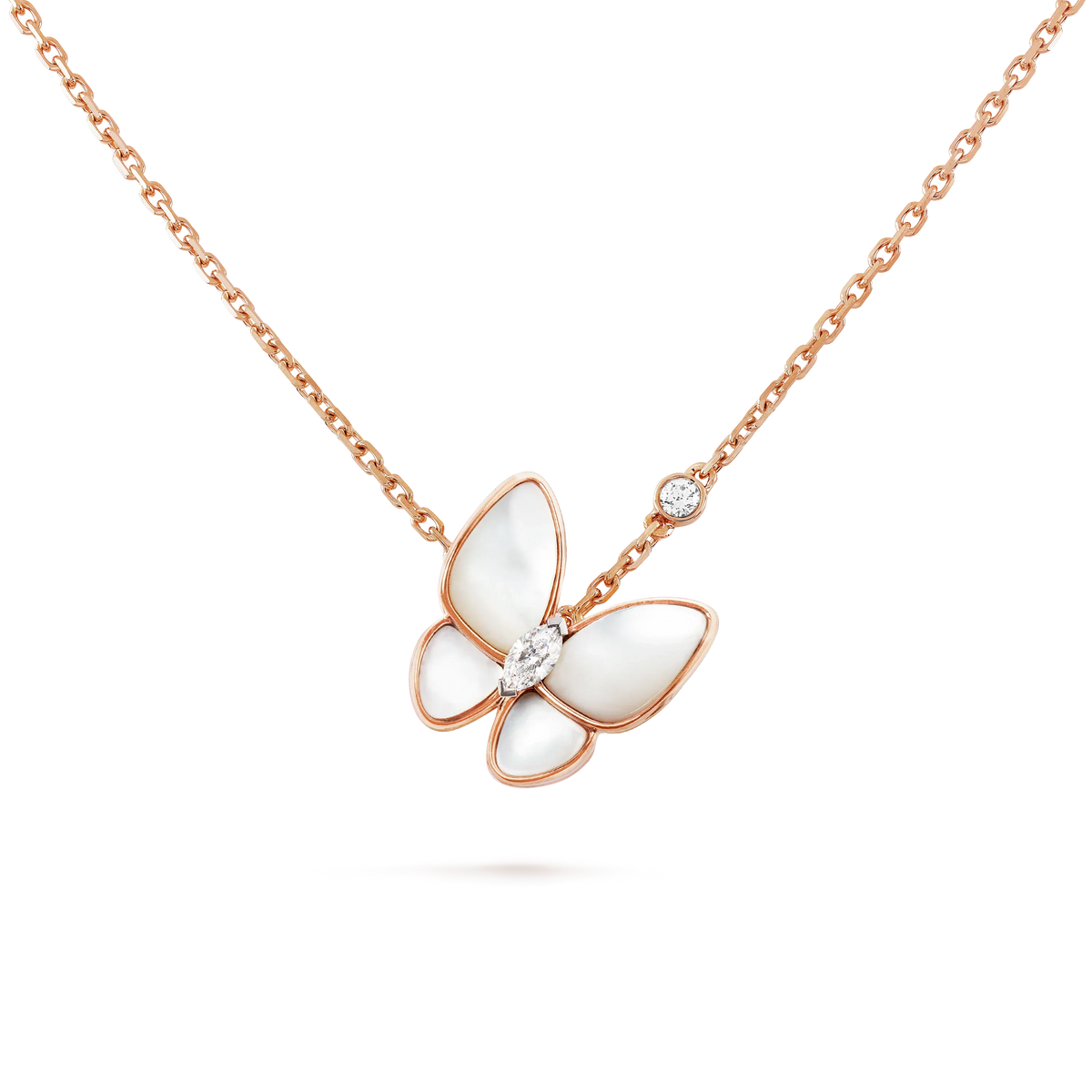 [Super CiCi ]SCHMETTERLINGS-MOPS-DIAMANTKETTE