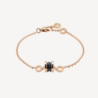 [Bieber Jewelry ]ZERO 1 SOFT PINK GOLD AND BLACK CERAMIC BRACELET