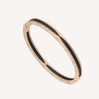 [Bieber Jewelry ]ZERO 1 PINK GOLD WITH BLACK CERAMIC BRACELET