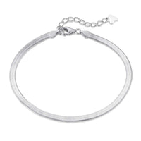 [Bieber Jewelry ]Flat Snake Bone Chain Blade Necklace