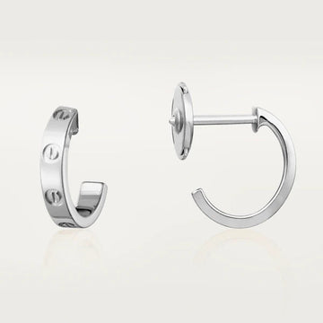 [Super CiCi ]LOVE EARRINGS 2.65MM SILVER
