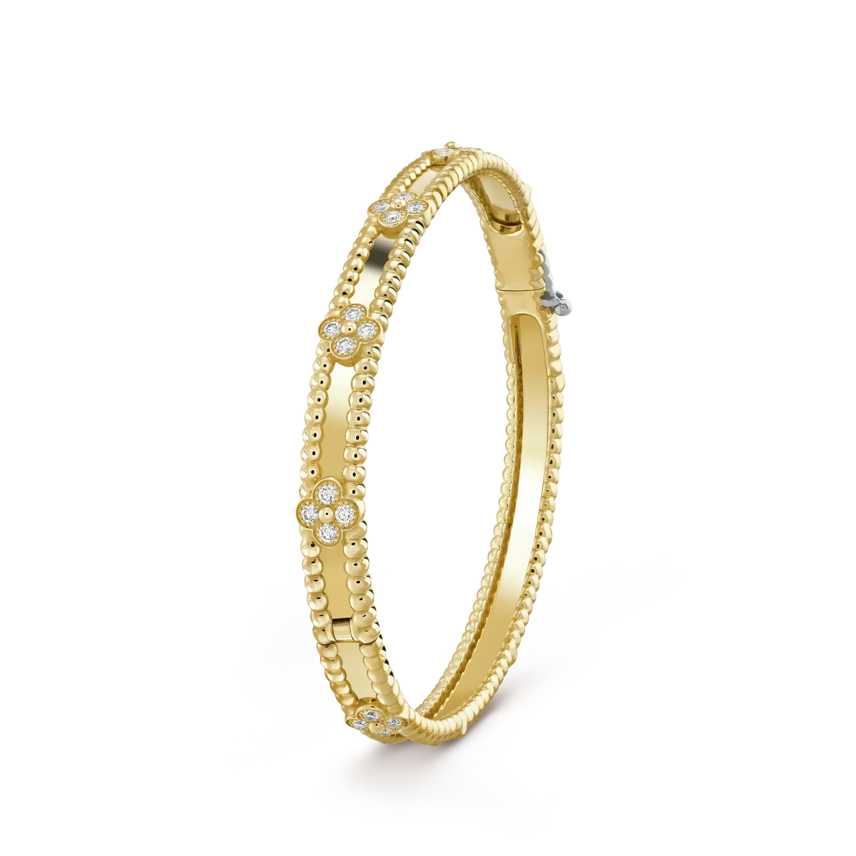 [Super CiCi ]KLEEBATT-ARMBAND 4MM DIAMANTEN