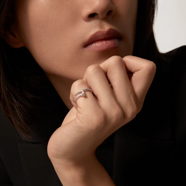 [Super CiCi ]JUSTE RING 1,8 MM SILBER DIAMANTEN