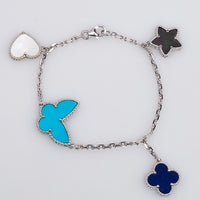 [Bieber Jewelry ]LUCKY SPRING SILVER BRACELET 4 MOTIF