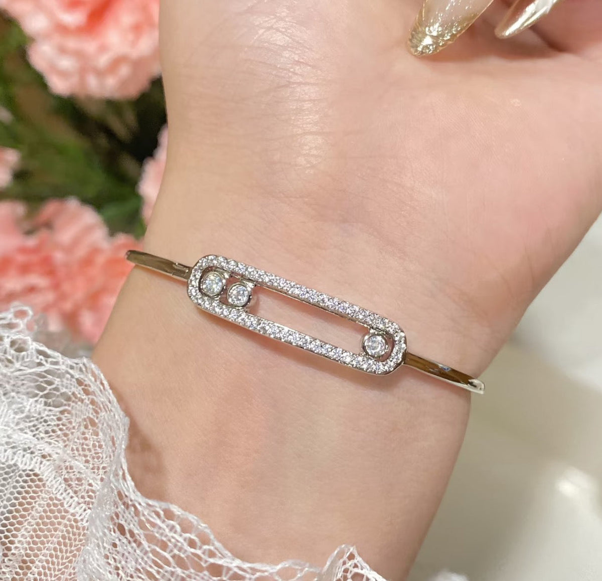 [Super CiCi]Pavé-Diamantarmreif M