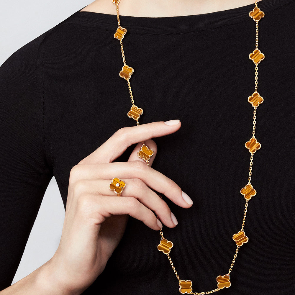 [Super CiCi ]CLOVER 20 MOTIVE TIGERAUGE ROSÉGOLD
