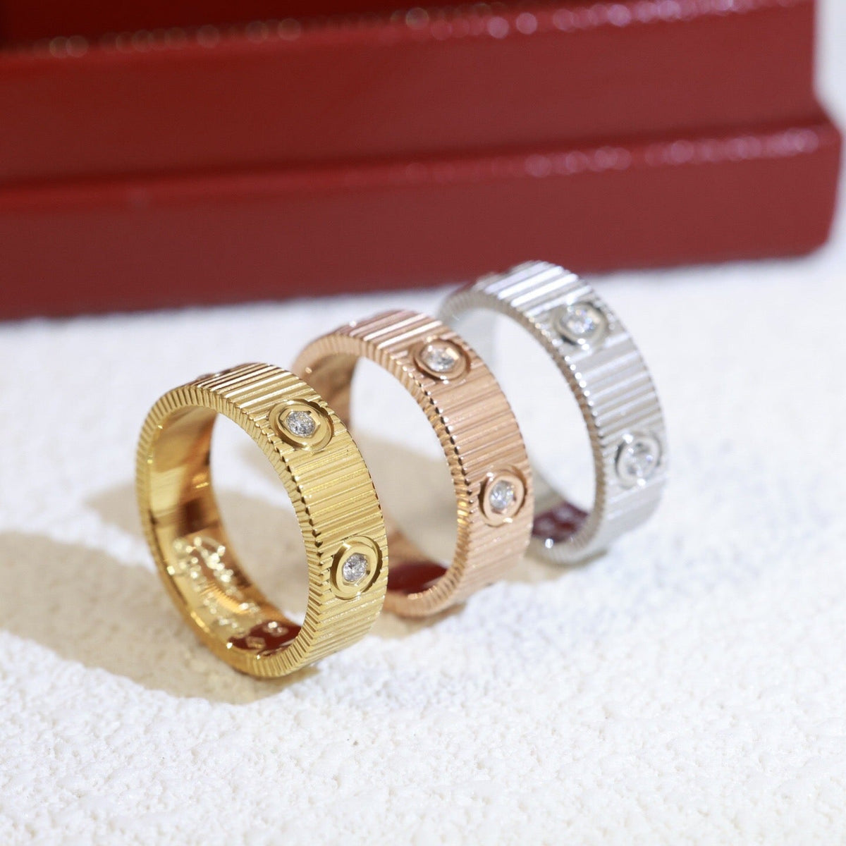 [Super CiCi]LOVE 6,5 MM UNLIMITED 6 DIAMANTEN-RING