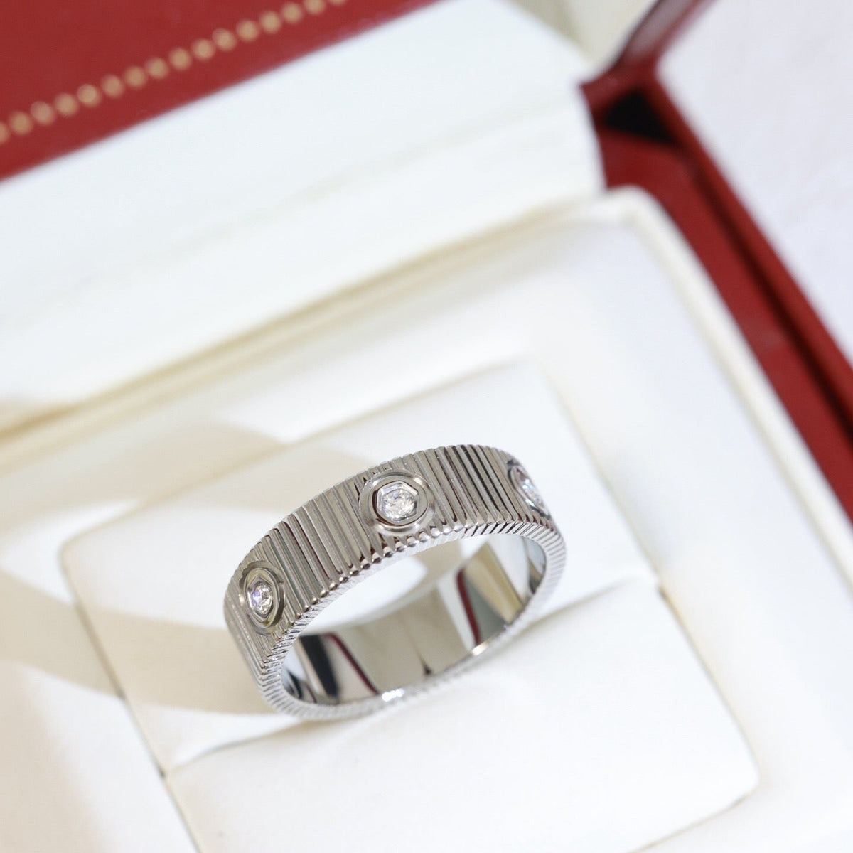 [Super CiCi]LOVE 6,5 MM UNLIMITED 6 DIAMANTEN-RING