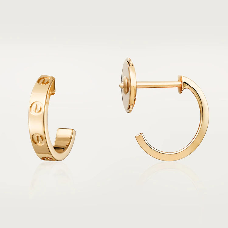 [Super CiCi ]LOVE OHRRINGE 2,65 MM ROSÉGOLD