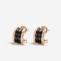 [Bieber Jewelry ]ZERO 1 PINK GOLD CERAMIC EARRINGS