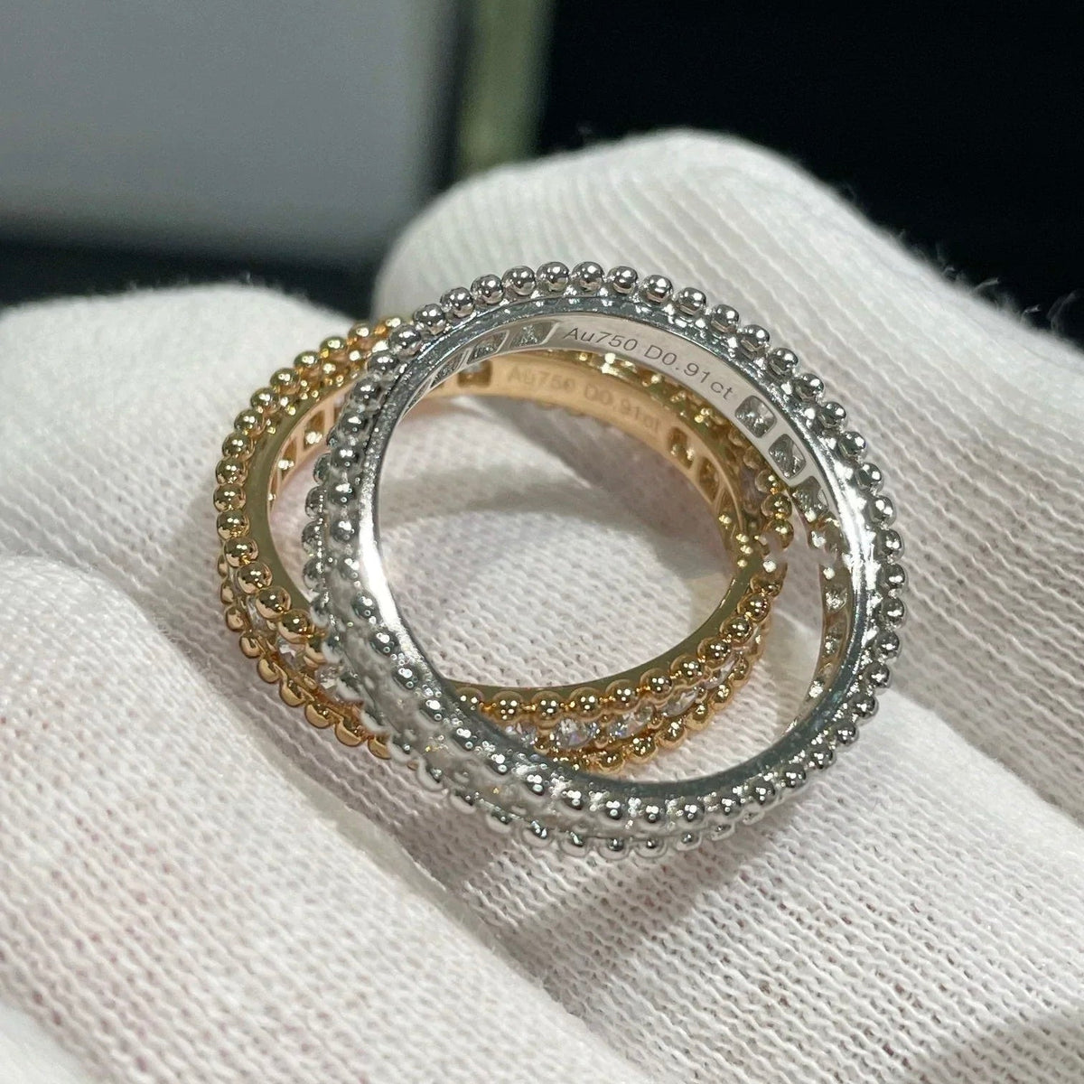 [Super CiCi ]PERLEE DIAMOND SILVER RING