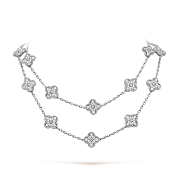 [Super CiCi ]CLOVER 20 MOTIVE DIAMANT SILBER