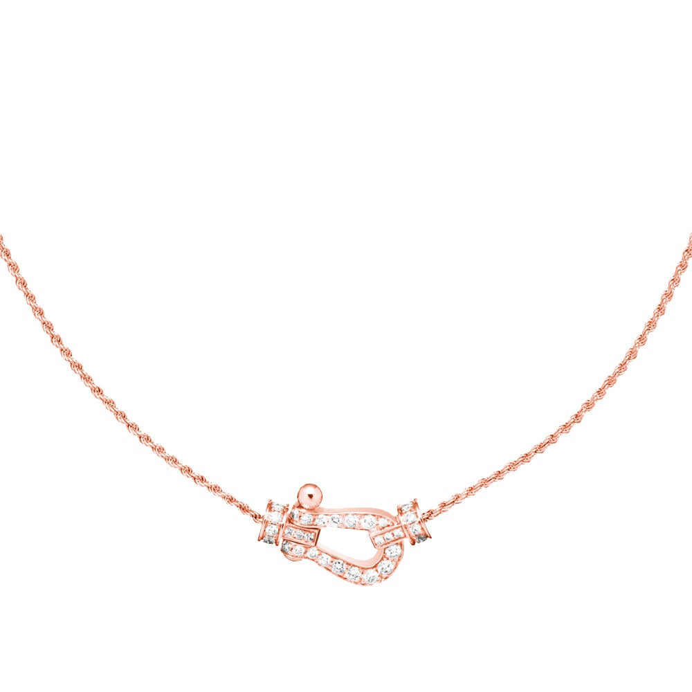 [Super CiCi ]FORCE 10 HALSKETTE AUS ROSÉGOLD MIT DIAMANTEN