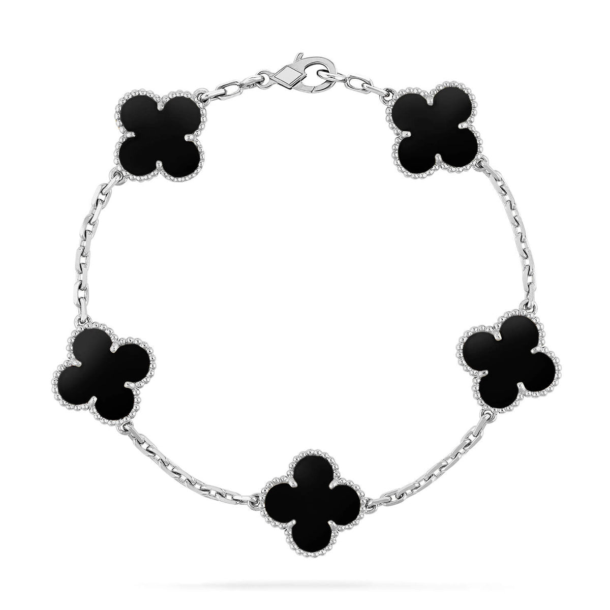 [Super CiCi ] CLOVER 5-MOTIV ONYX ARMBAND KOLLEKTION