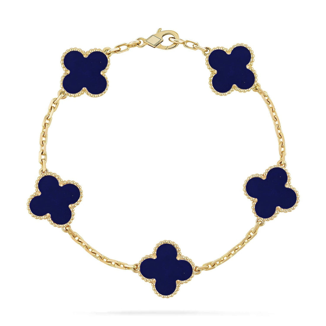 [Super CiCi ]CLOVER 5-MOTIV ARMBAND LAPISLAZULI KOLLEKTION