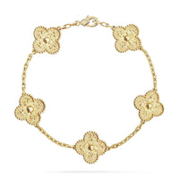 [Bieber Jewelry ]CLOVER 5 MOTIFS BRONZING BRACELET