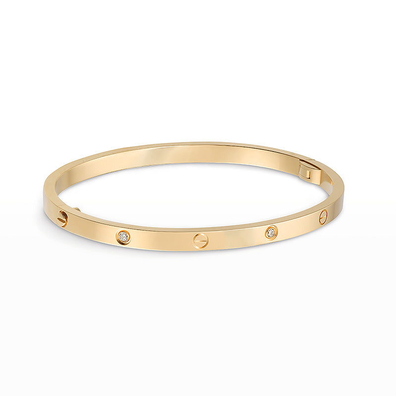 [Super CiCi ]LIEBESARMBAND 3,65MM 6 DIAMANTEN
