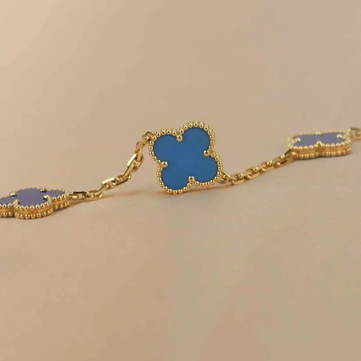 [Super CiCi ] CLOVER 5 MOTIF ARMBAND BLAUER ACHAT KOLLEKTION