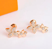 [CiCi Jewels High Jewelry] Zwei Sternblüten-Ohrstecker aus Roségold mit Diamanten