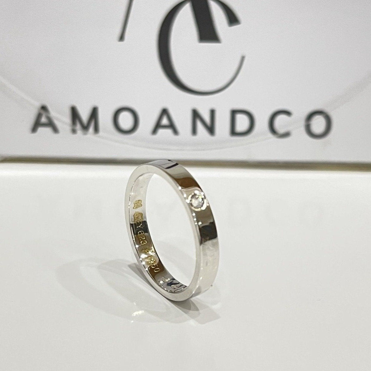 [Super CiCi ]LIEBESRING 4MM 1 DIAMANT