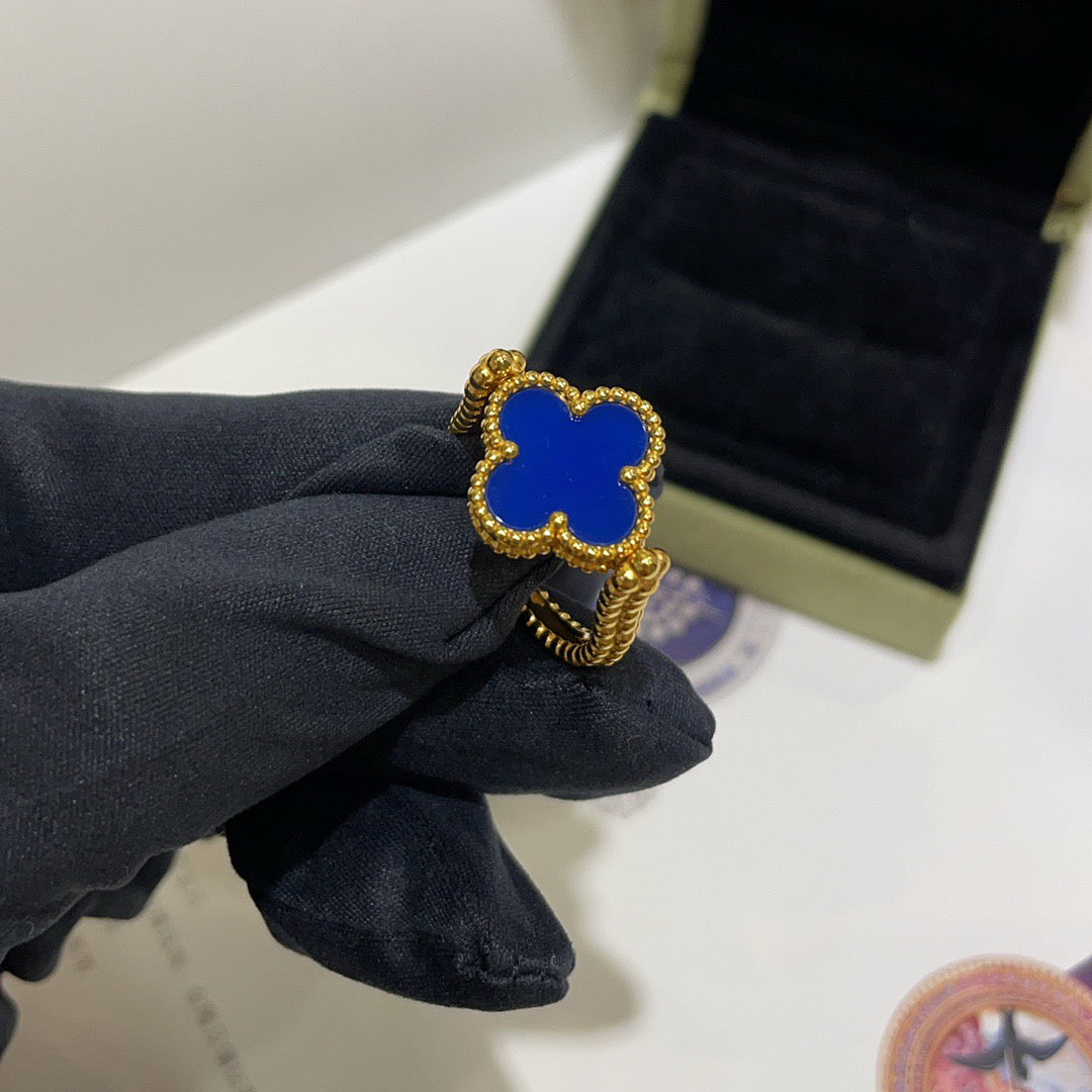 [Super CiCi ]CLOVER WENDE-RING BLAUER ACHAT