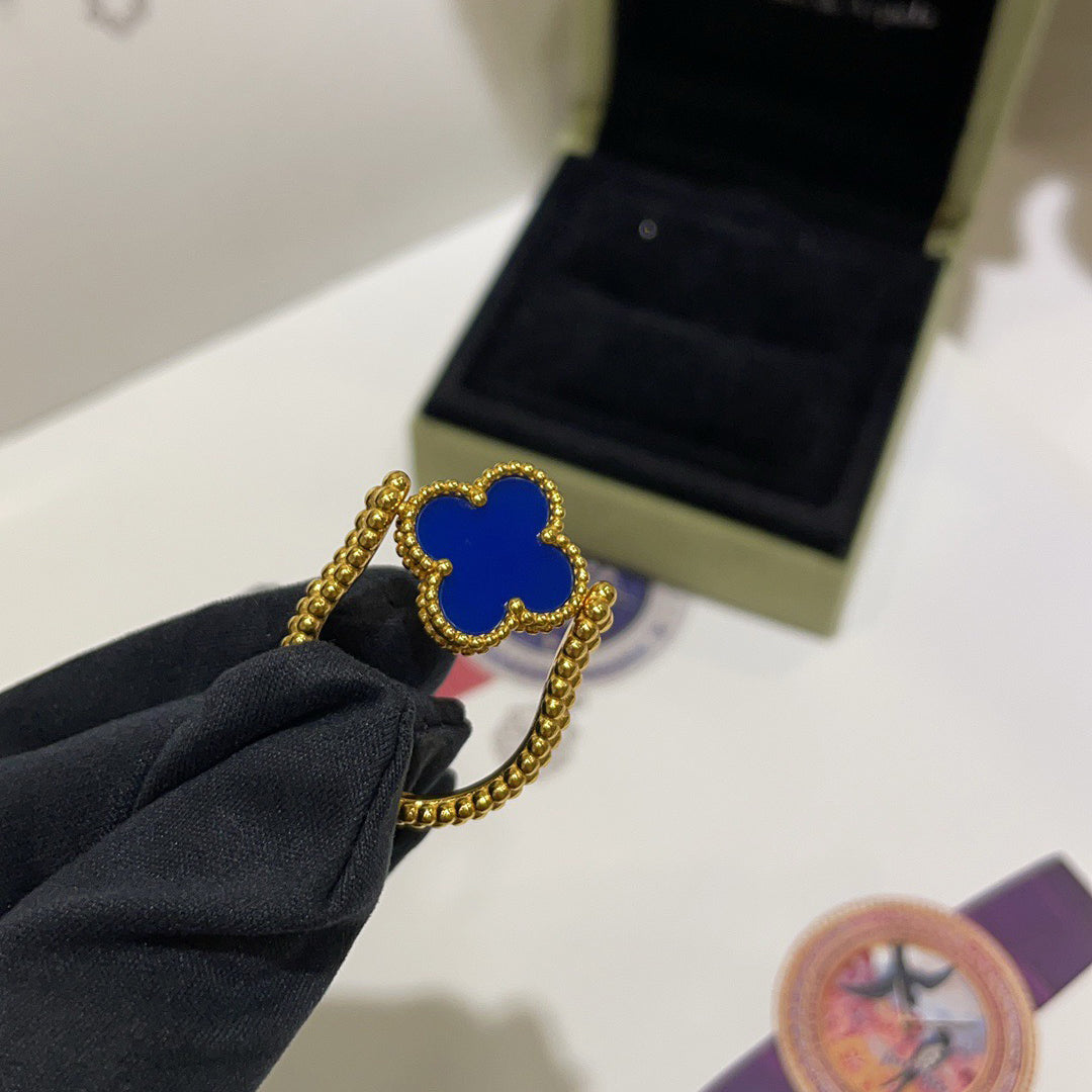 [Super CiCi ]CLOVER WENDE-RING BLAUER ACHAT