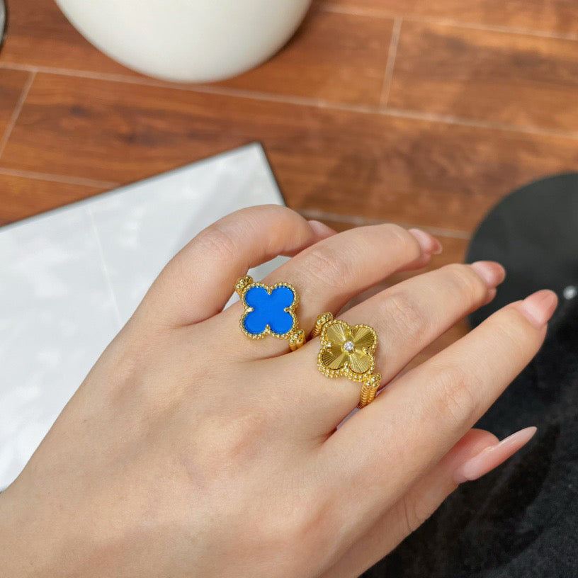[Super CiCi ]CLOVER WENDE-RING BLAUER ACHAT