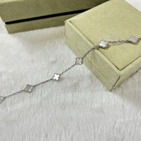 [Bieber Jewelry ]CLOVER 6 MOTIF WHITE MOP BRACELET