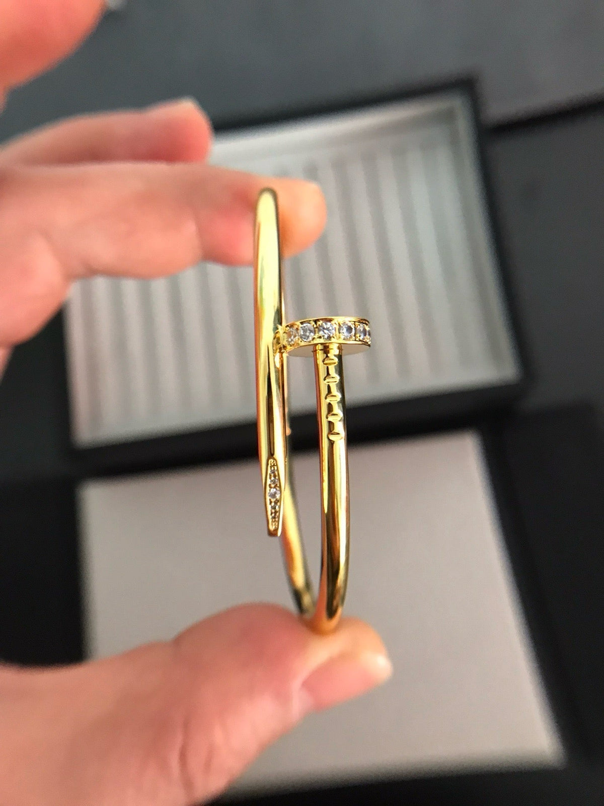 [Super CiCi ]JUSTE ARMBAND 3,5 MM DIAMANTEN