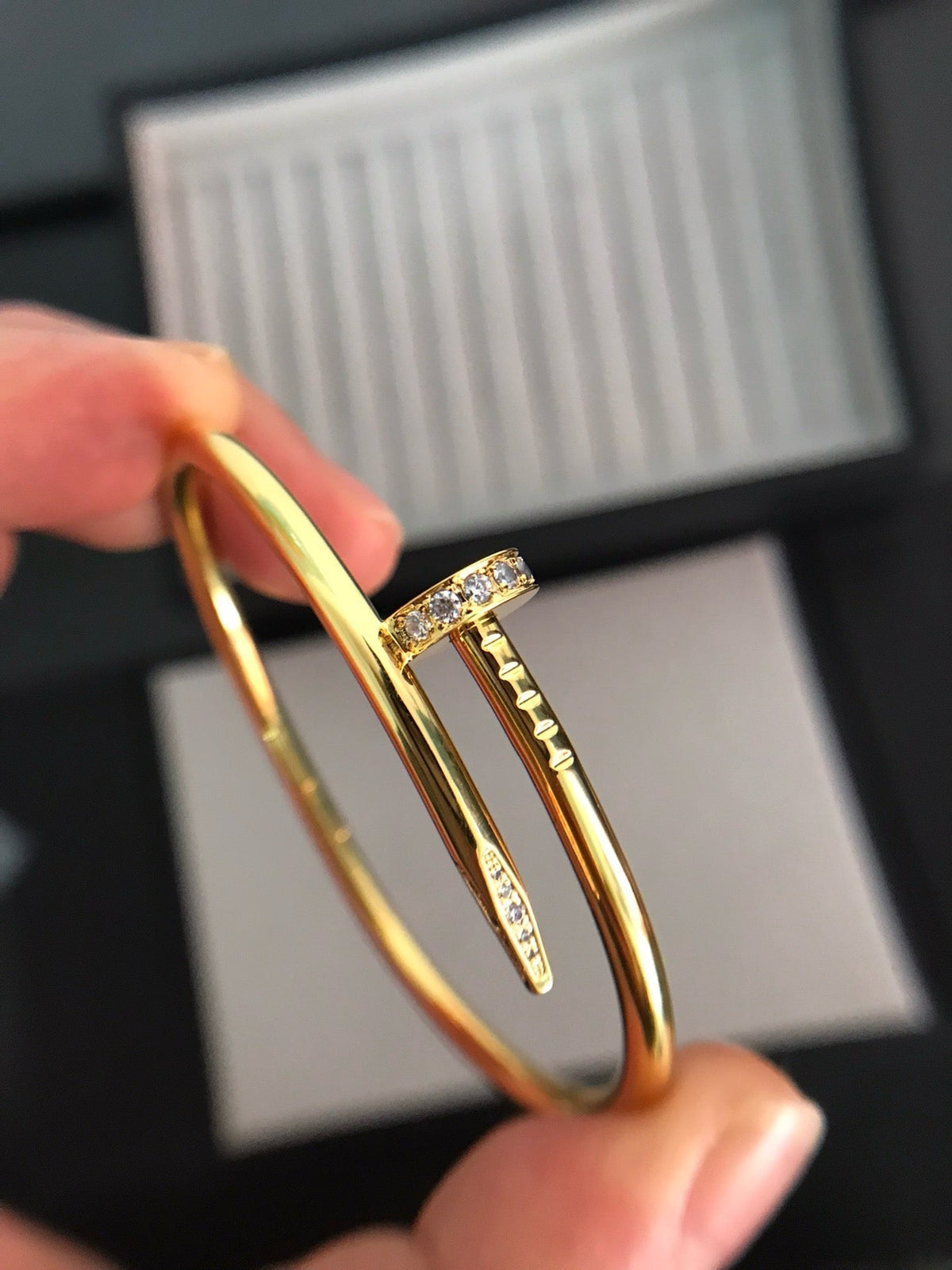 [Super CiCi ]JUSTE ARMBAND 3,5 MM DIAMANTEN