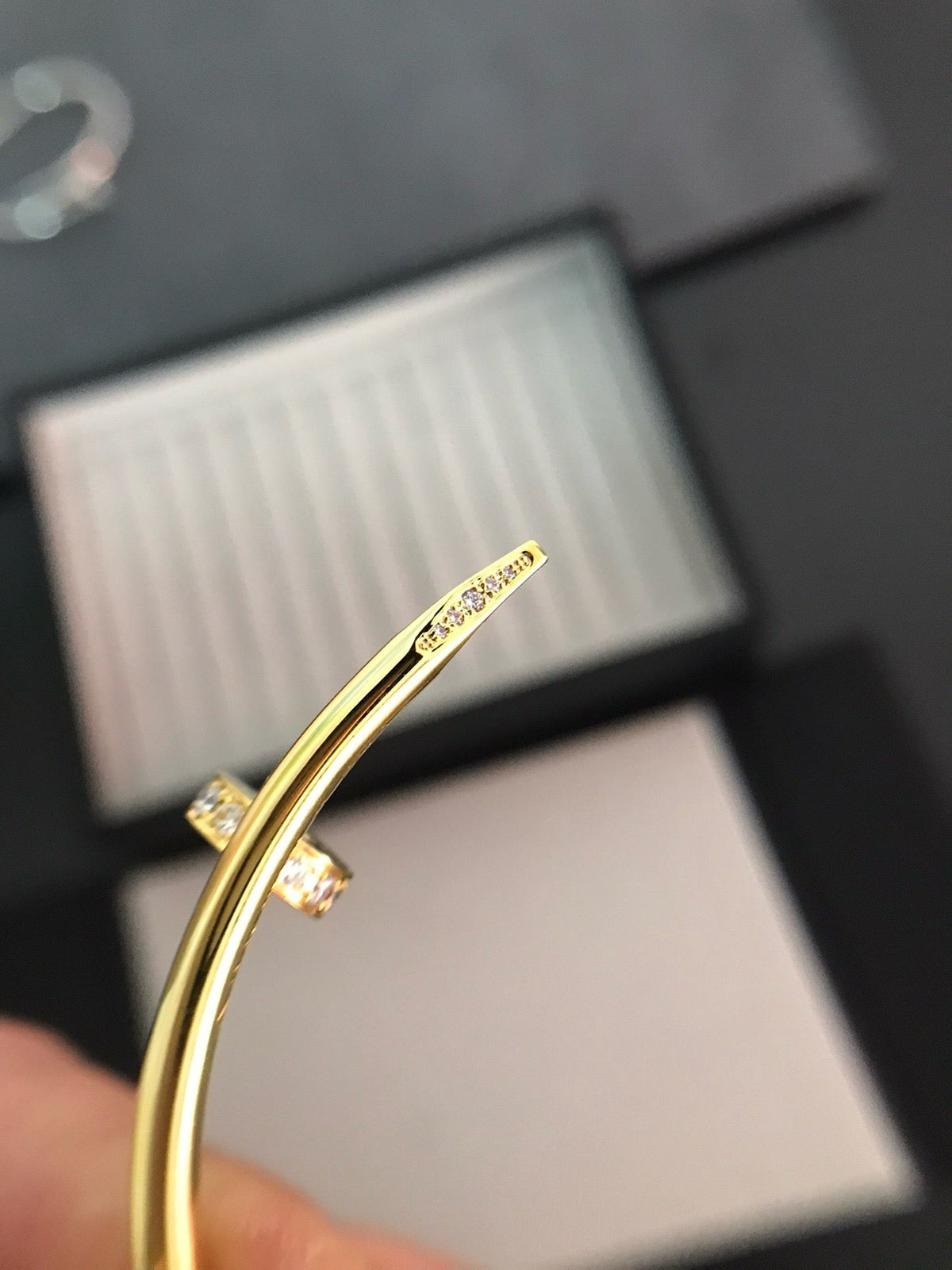 [Super CiCi ]JUSTE ARMBAND 3,5 MM DIAMANTEN