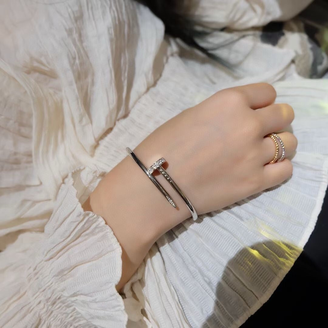 [Super CiCi ]JUSTE ARMBAND 3,5 MM DIAMANTEN