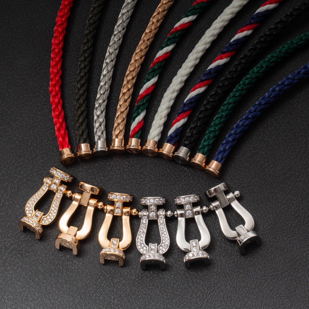 [Super CiCi ]FORCE LARGE HORSESHOE NO DIAMOND BRACELET ROSE GOLD