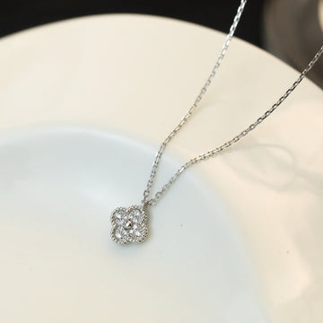 [Super CiCi ]CLOVER MINI 9,5 MM DIAMANT-HALSKETTE MIT ANHÄNGER