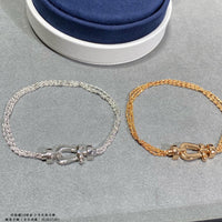 [Bieber Jewelry ]FORCE SMALL HORSESHOE  DIAMOND CHAIN ROPE BRACELET