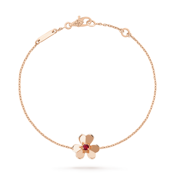 [Super CiCi ]FRIVOLE GOLD FLOWER PINK MALACHITE BRACELET