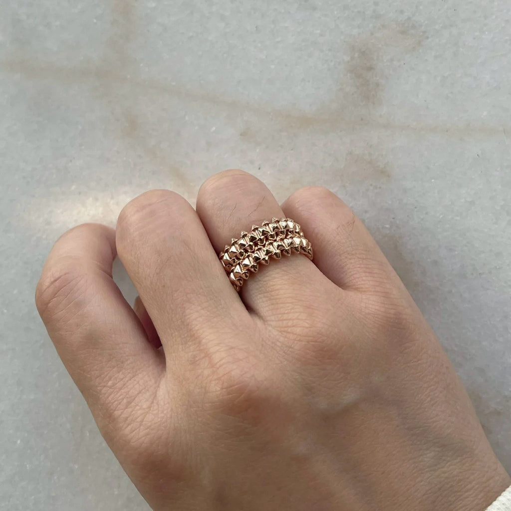[Super CiCi] CLASH 9.2MM DOUBLE ROW RING