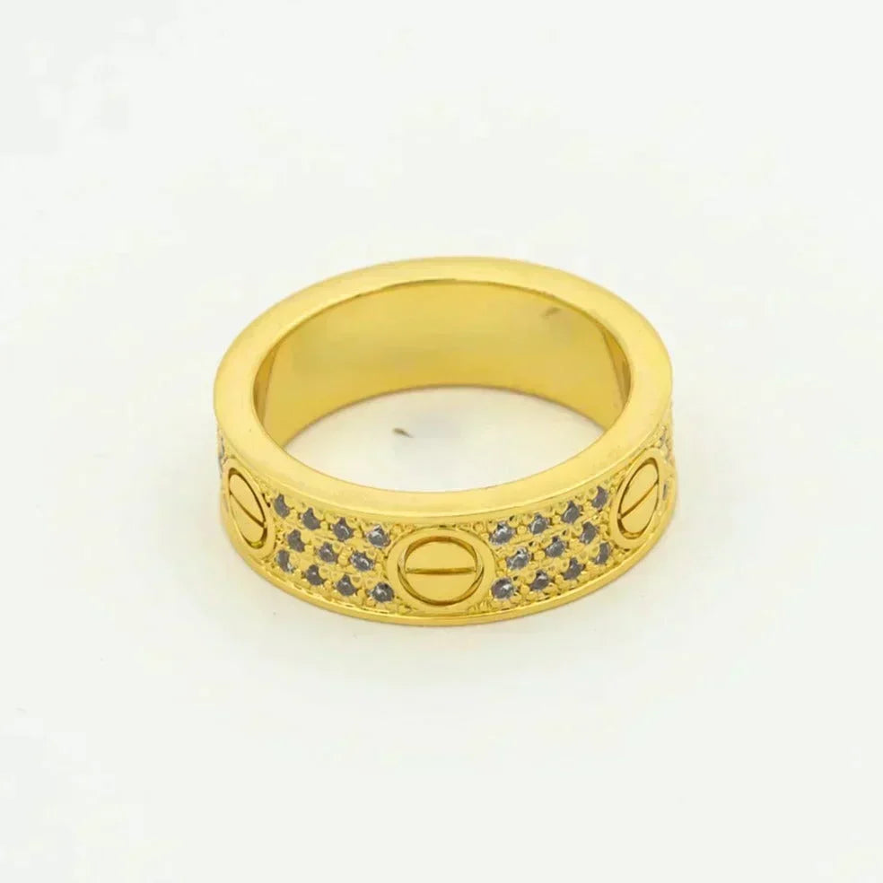 [Super CiCi ]LOVE RING 5,5 MM MIT DIAMANT-PAVÉ