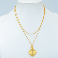 [Bieber Jewelry ]CLOVER 25MM PEDANT NECKLACE GOLD
