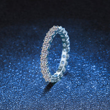 [Super CiCi]LUXURIOUS 2.2 CARAT FULL ETERNITY MOISSANITE RING
