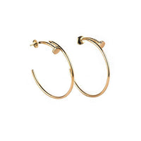[Bieber Jewelry ]JUSTE EARRINGS GOLD DIAMONDS 1.8MM