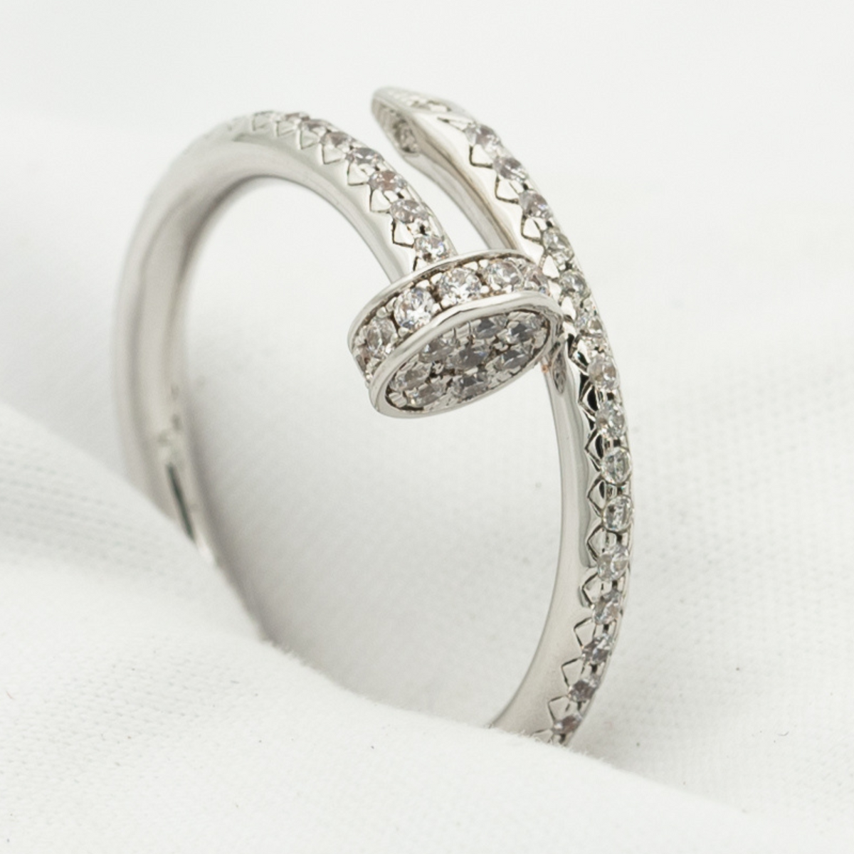 [Super CiCi ]JUSTE RING 1,8 MM SILBER DIAMANTEN