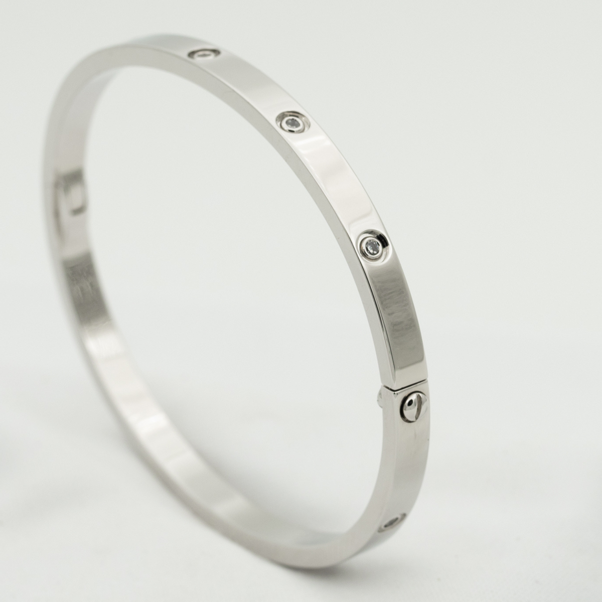 [Super CiCi ]LOVE ARMBAND 3,65 MM 10 DIAMANTEN