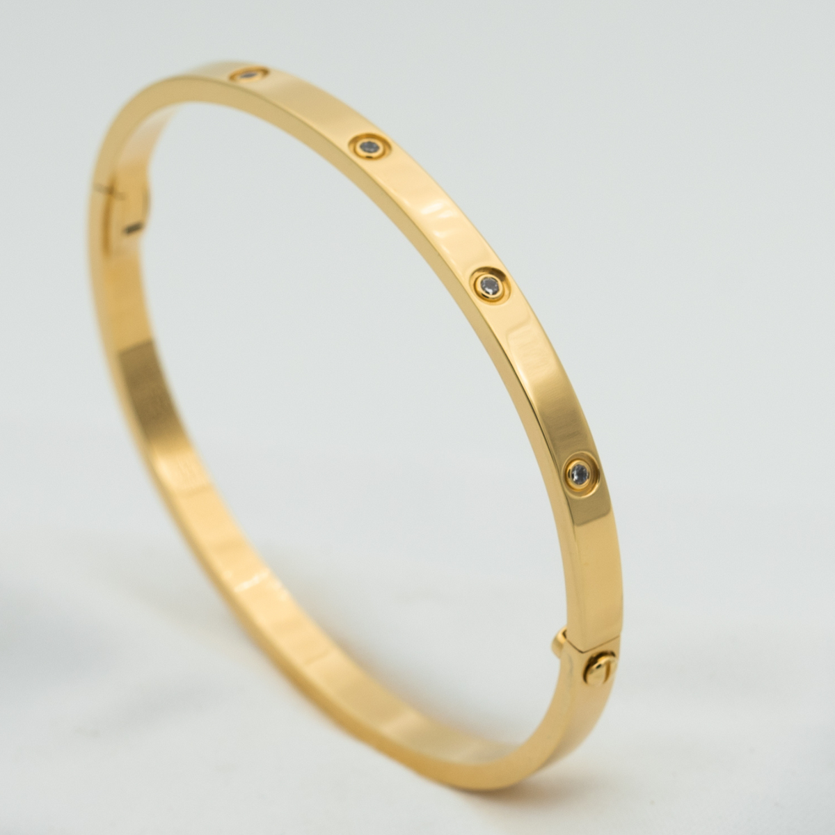 [Super CiCi ]LOVE ARMBAND 3,65 MM 10 DIAMANTEN